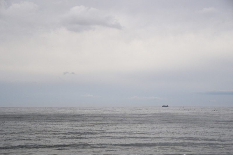 令和元年5月1日の長浜海岸 渡波漁港から長浜海水浴場の防潮堤が完成 Ishinomakichiba